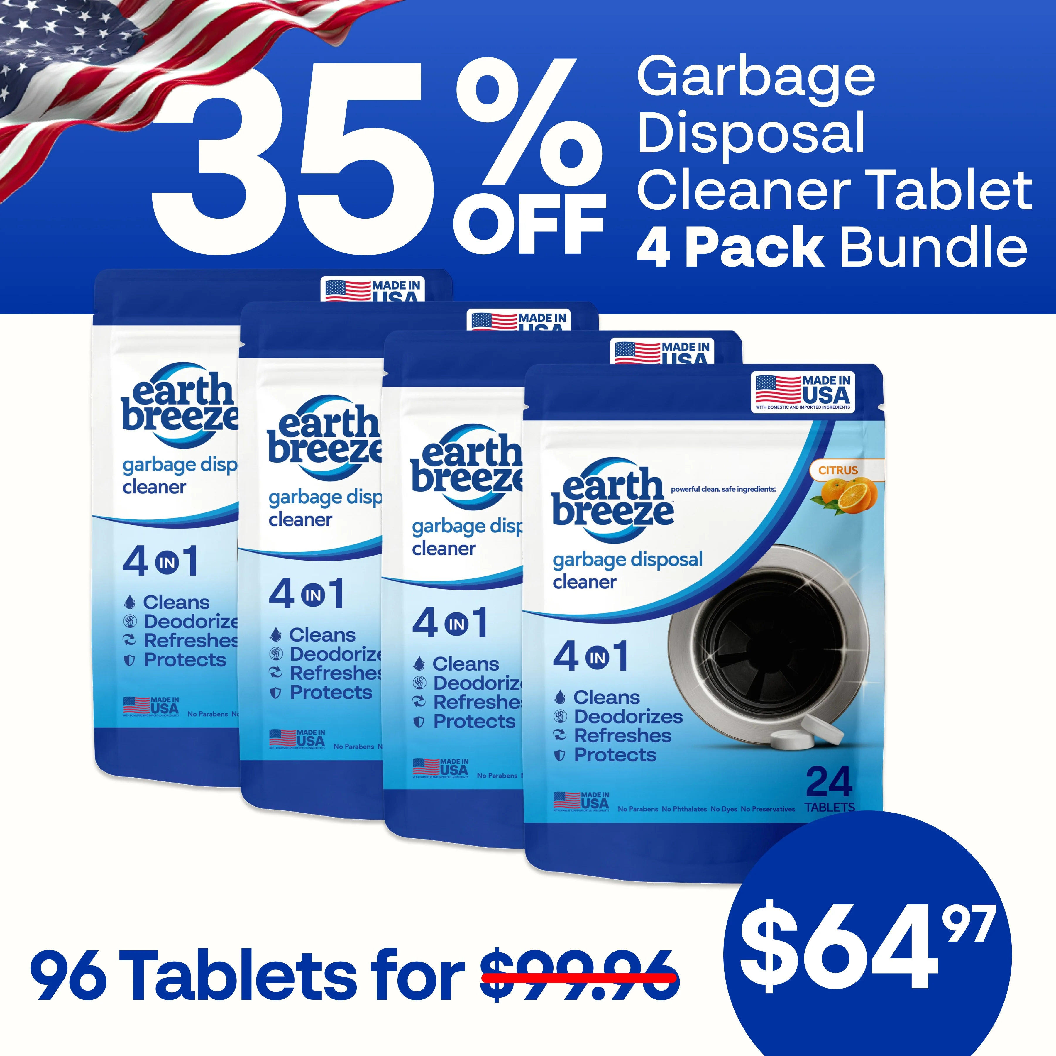 Garbage Disposal Cleaner Tablets - 4 Pack - Image 3