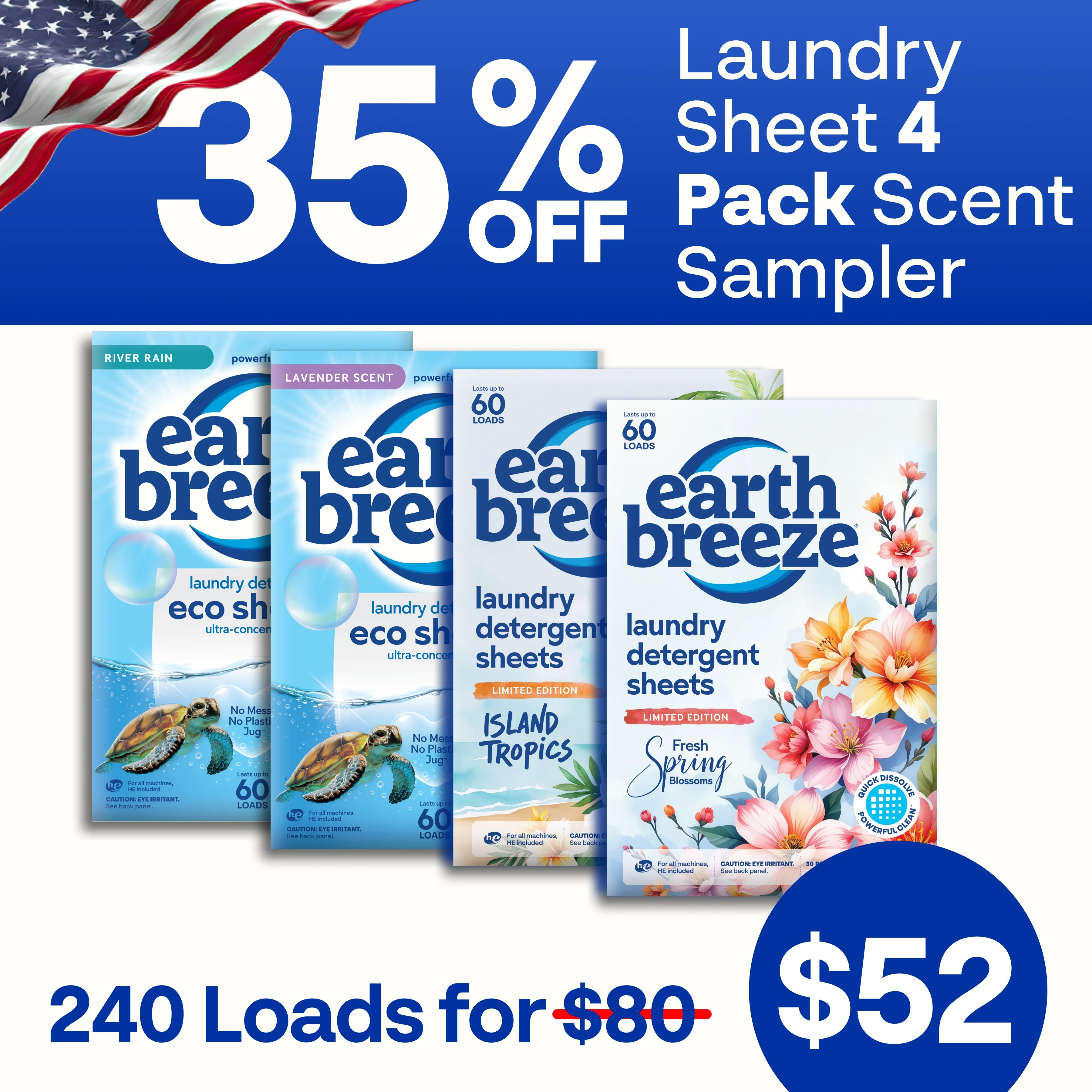 Laundry Sheet Scent Sampler - 4 Pack - Image 3